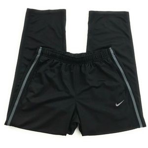 Nike Mens Black Athletic Pants, Size Large